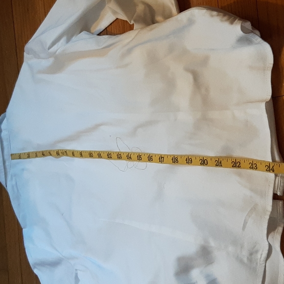 Dress Barn White Cotton Blouse Size M - Picture 12 of 12